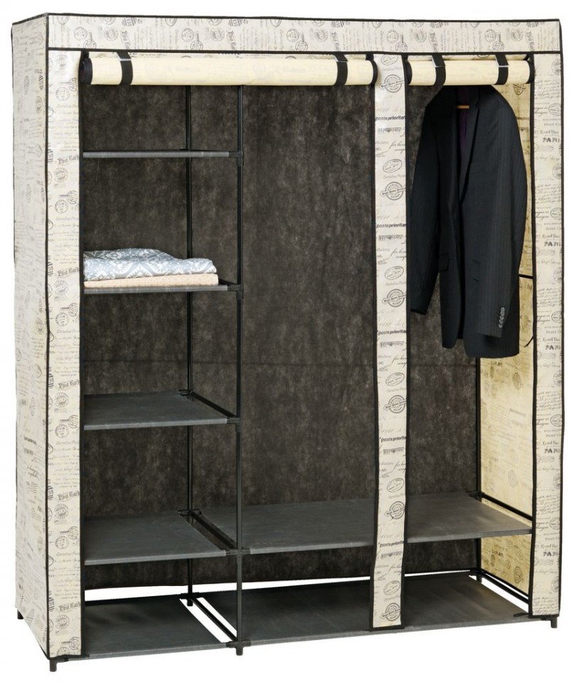 Dulap textil gigant, perfect compartimentat, cu husa