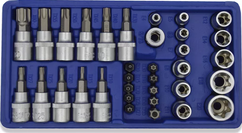 Trusa cu adaptor si tubulare 34 piese