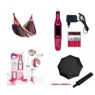 PROMOTIE IMBATABILA! HAMAC + FREZA ELECTRICA PENTRU UNGHII + EPILATOR 3 IN 1 + CADOU UMBRELA, TOTUL LA DOAR 99.90 LEI!