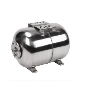 Vas expansiune hidrofor ORIZONTAL 24 / 50 litri, INOX 6 bari - membrana inclusa