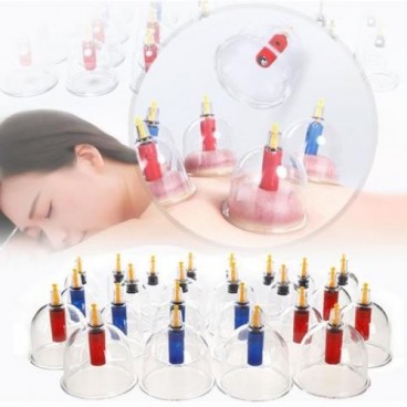 Set de 6 ventuze medicinale cu vacuum